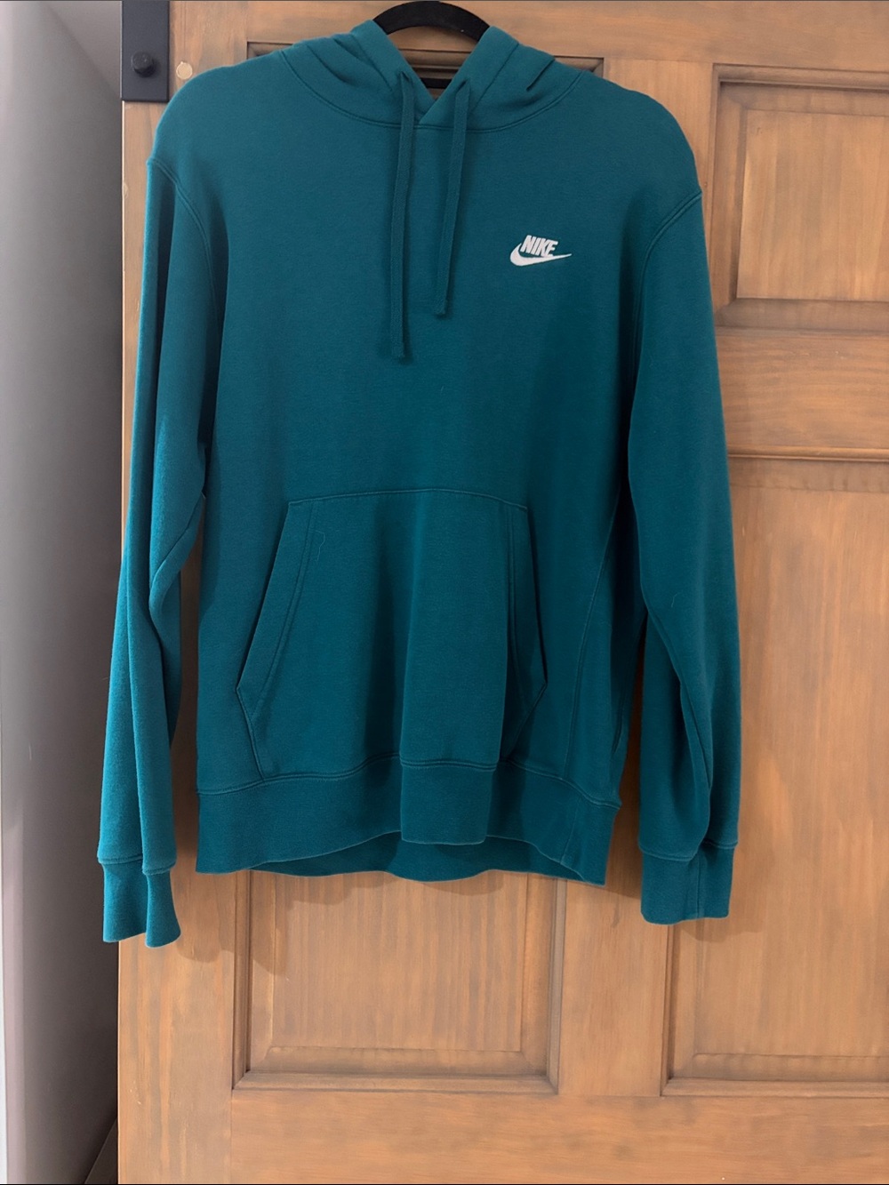 Nike Teal Green Pullover Hoodie with White Swoosh